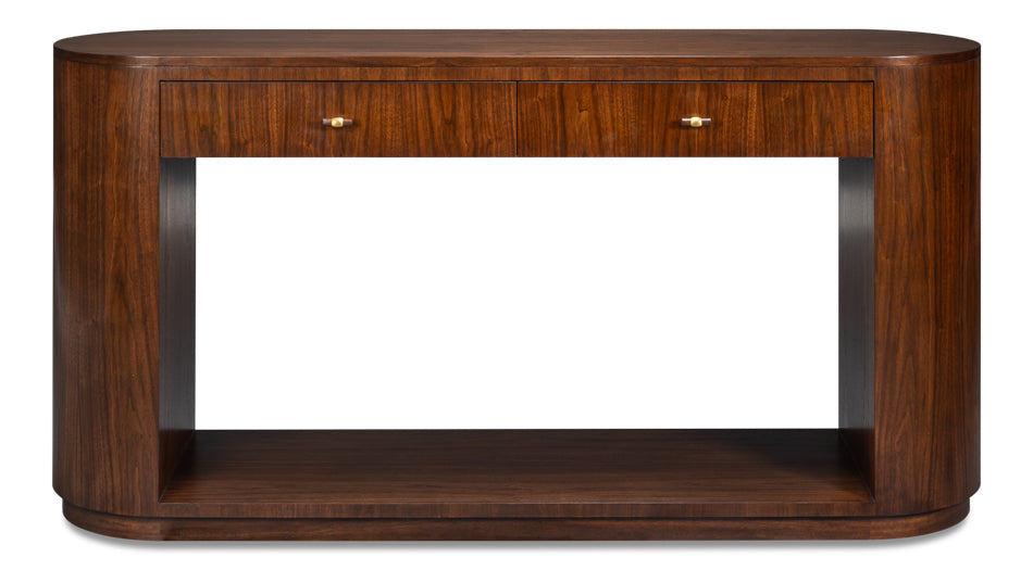 Vero Wooden Oval Console Table