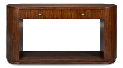 Vero Wooden Oval Console Table