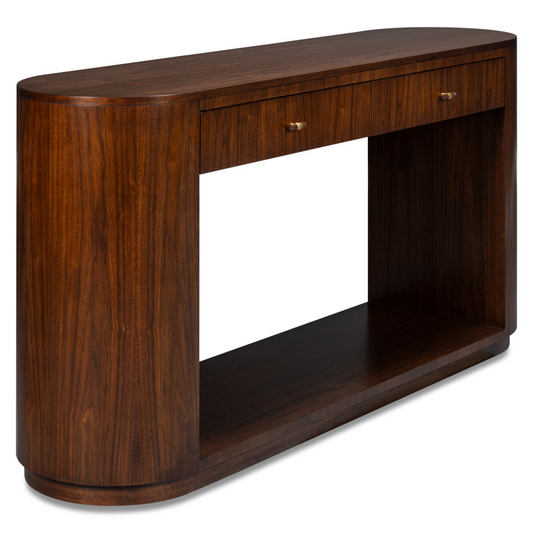 Vero Wooden Oval Console Table