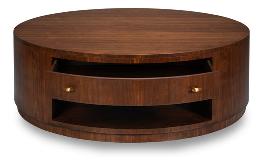Vero Wooden Round Cocktail Table