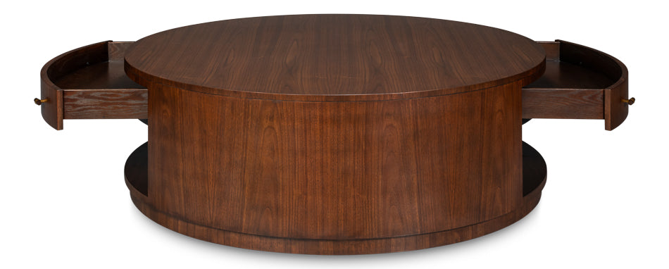 Vero Wooden Round Cocktail Table