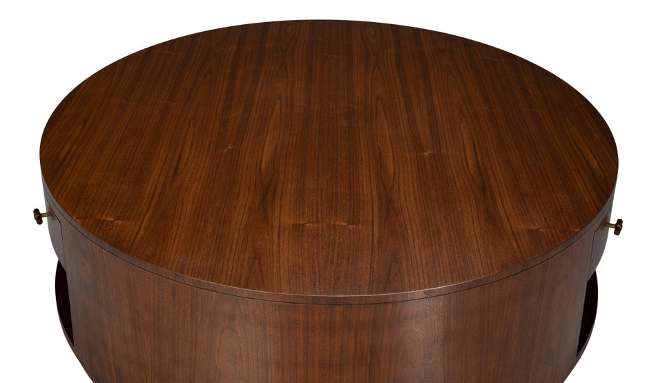 Vero Wooden Round Cocktail Table