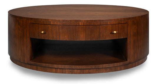 Vero Wooden Round Cocktail Table
