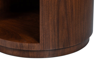 Vero Wooden Round Side Table
