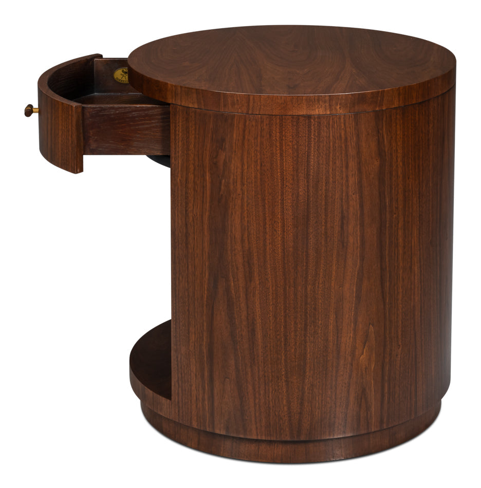 Vero Wooden Round Side Table
