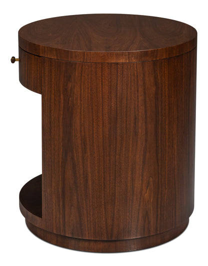 Vero Wooden Round Side Table