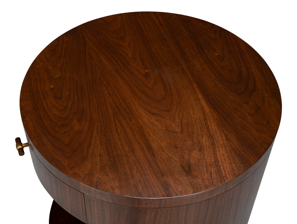 Vero Wooden Round Side Table