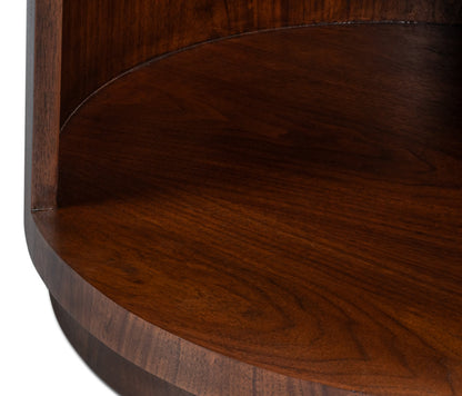 Vero Wooden Round Side Table
