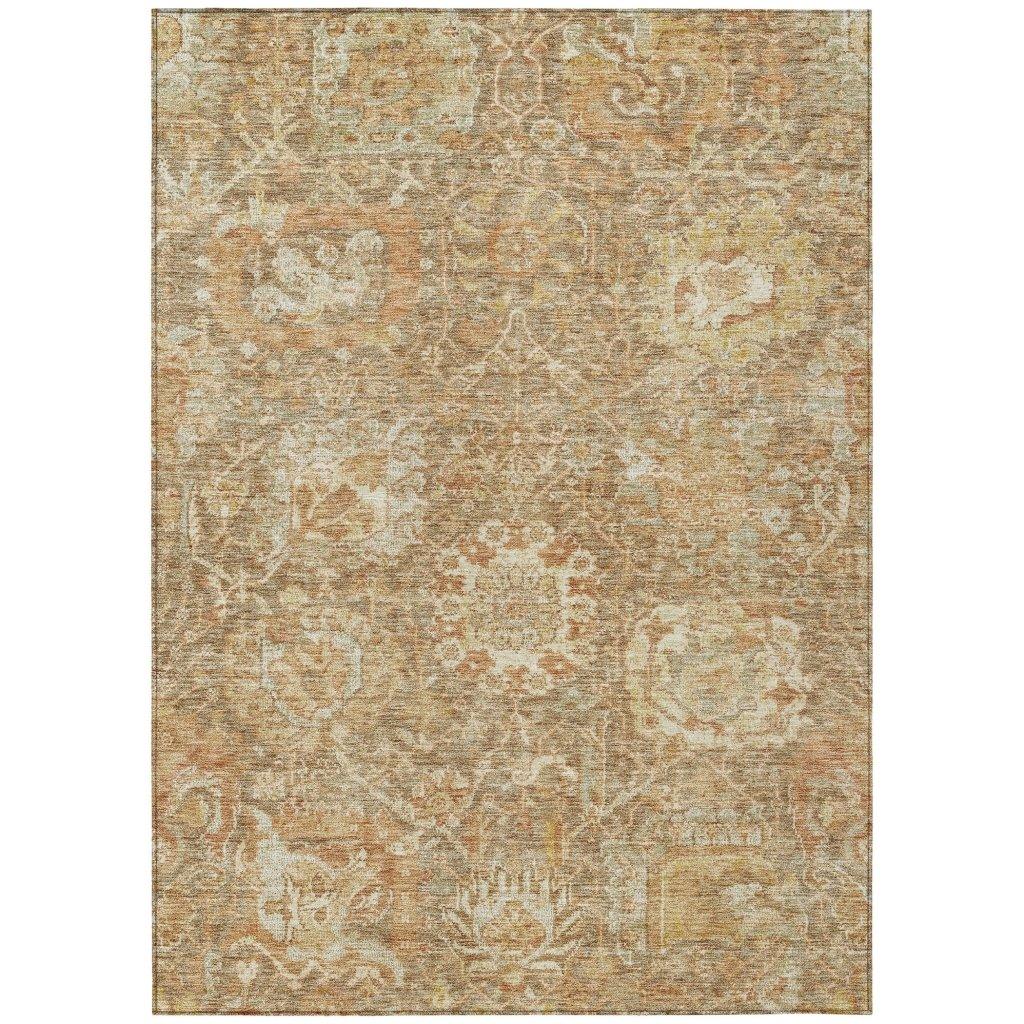 Verona Brown Washable Indoor-Outdoor Rug-Outdoor Rugs-LOOMLAN Rugs-2'6" x 3'10"-LOOMLAN