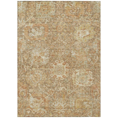 Verona Brown Washable Indoor-Outdoor Rug-Outdoor Rugs-LOOMLAN Rugs-2'6" x 3'10"-LOOMLAN