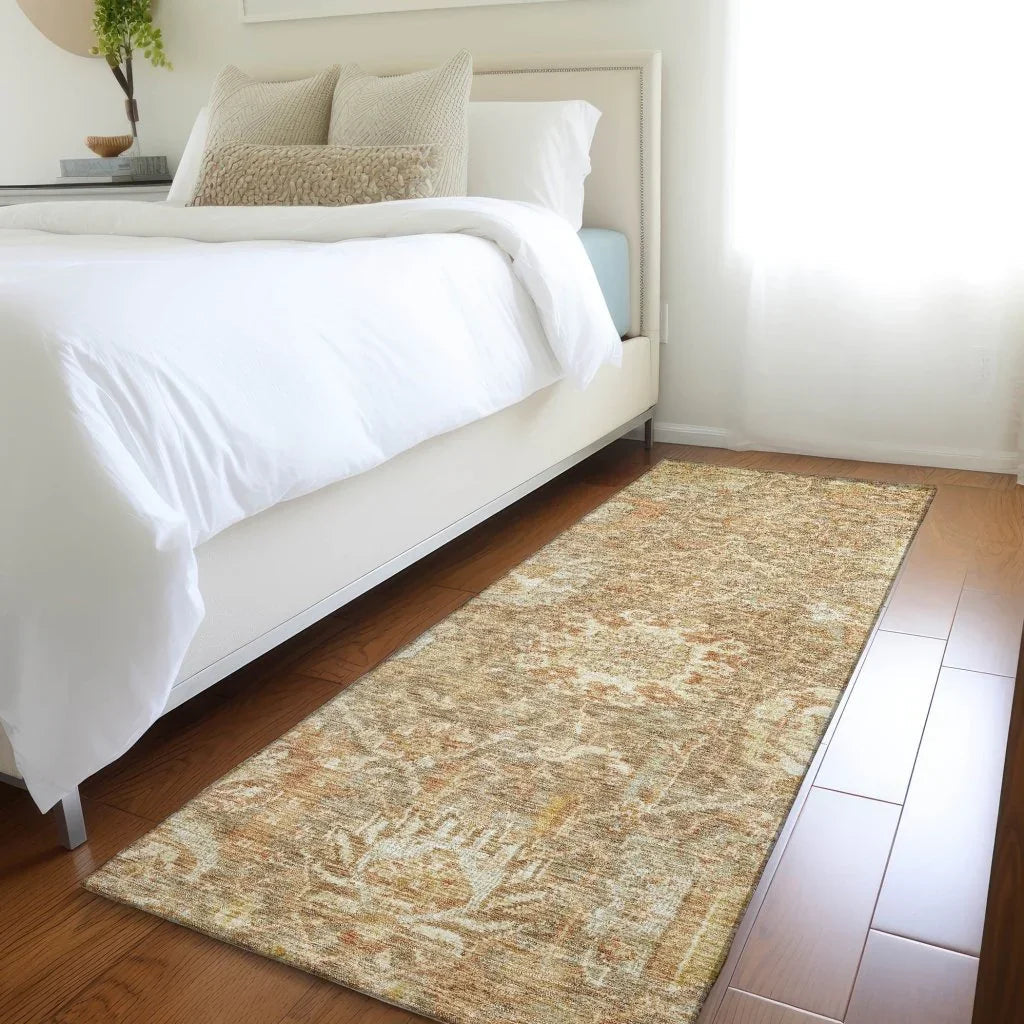 Verona Brown Washable Indoor-Outdoor Rug-Outdoor Rugs-LOOMLAN Rugs-LOOMLAN