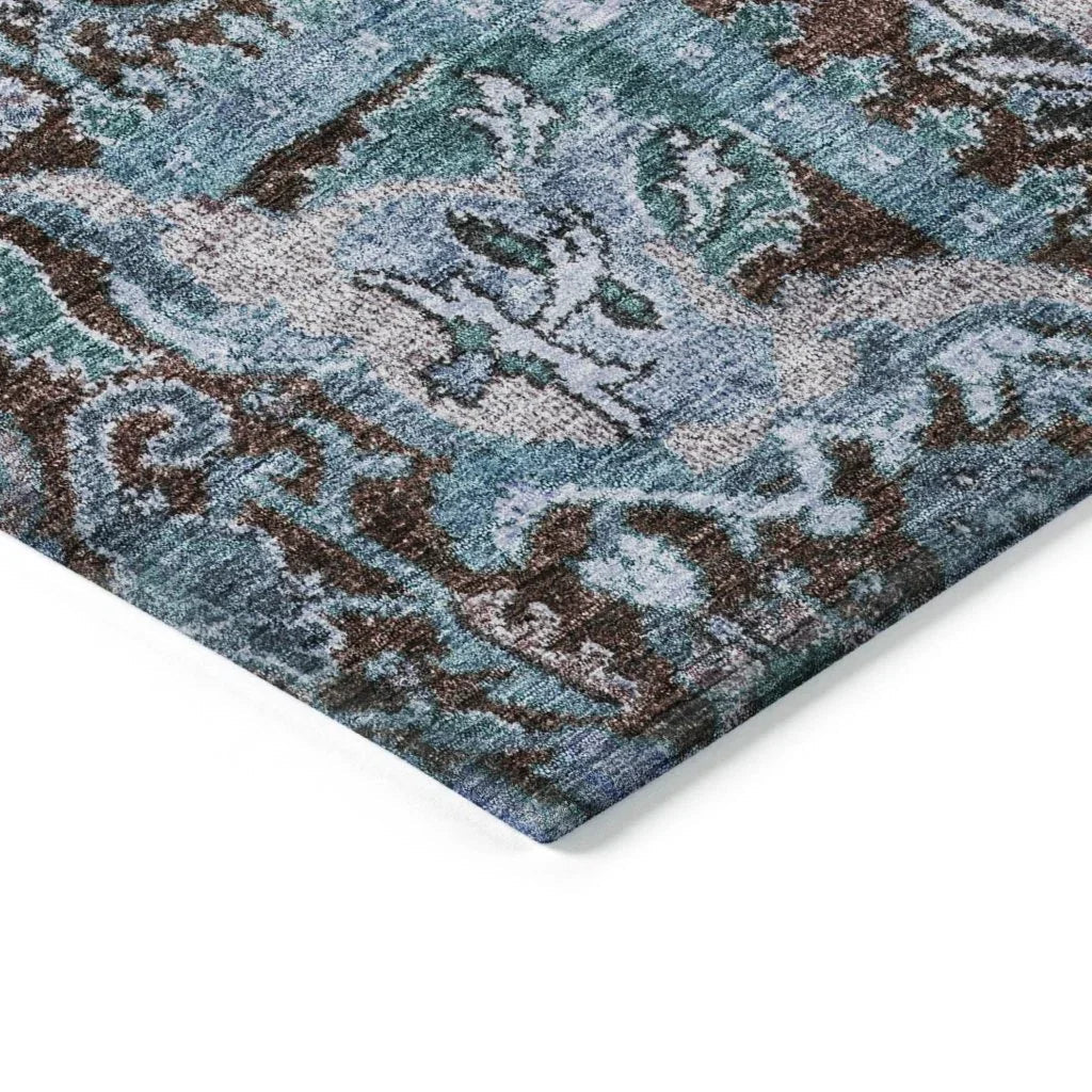 Verona Chocolate Washable Indoor-Outdoor Rug-Outdoor Rugs-LOOMLAN Rugs-LOOMLAN