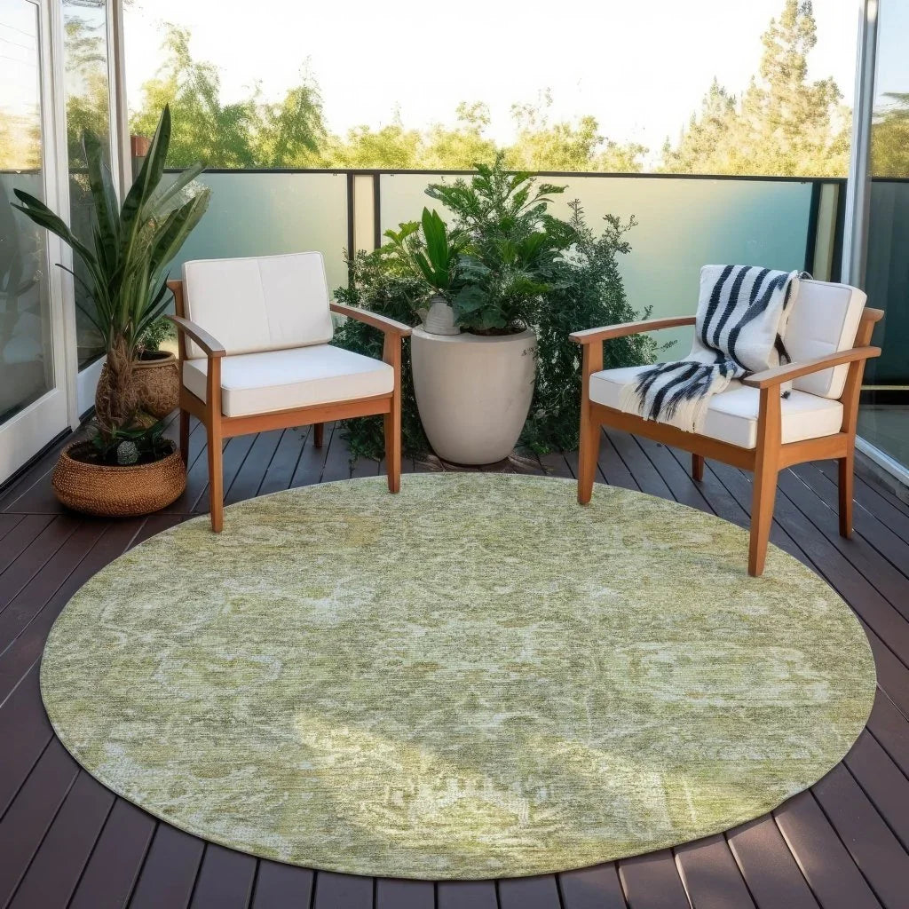 Verona Green Washable Indoor-Outdoor Rug-Outdoor Rugs-LOOMLAN Rugs-LOOMLAN