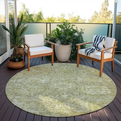 Verona Green Washable Indoor-Outdoor Rug-Outdoor Rugs-LOOMLAN Rugs-LOOMLAN