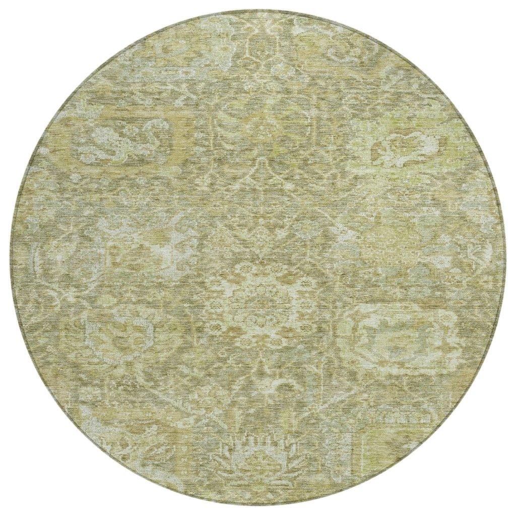 Verona Green Washable Indoor-Outdoor Rug-Outdoor Rugs-LOOMLAN Rugs-8' x 8'-LOOMLAN