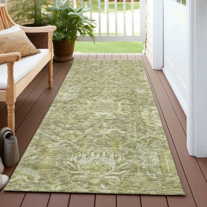 Verona Green Washable Indoor-Outdoor Rug-Outdoor Rugs-LOOMLAN Rugs-LOOMLAN