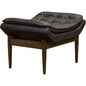 Verona Leather Mid - Century Charm Ottoman - LOOMLAN - Olivia + Quinn - Ottomans