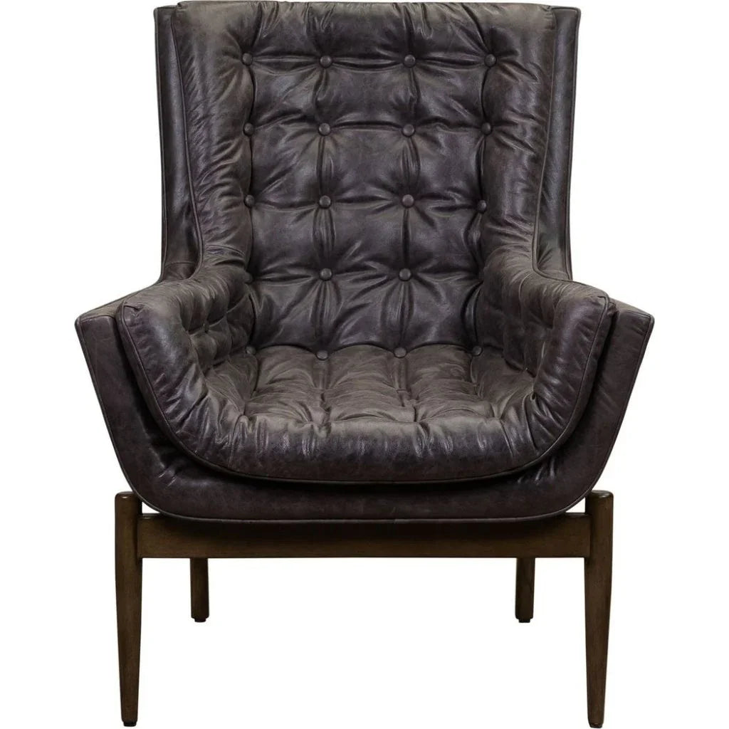 Verona Leather Stylish Design Chair - LOOMLAN - Olivia + Quinn - Club Chairs