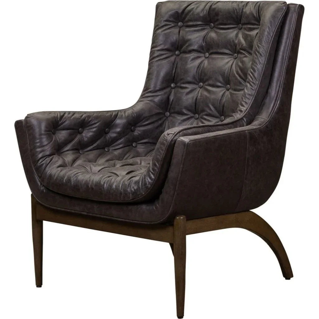 Verona Leather Stylish Design Chair - LOOMLAN - Olivia + Quinn - Club Chairs