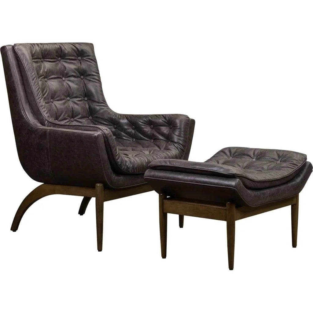 Verona Leather Stylish Design Chair - LOOMLAN - Olivia + Quinn - Club Chairs