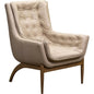 Verona Leather Stylish Design Chair - LOOMLAN - Olivia + Quinn - Club Chairs