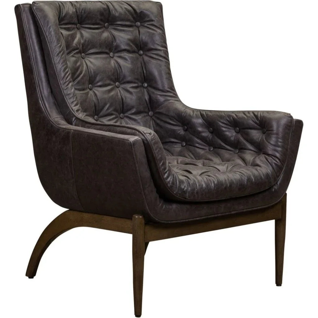 Verona Leather Stylish Design Chair - LOOMLAN - Olivia + Quinn - Club Chairs