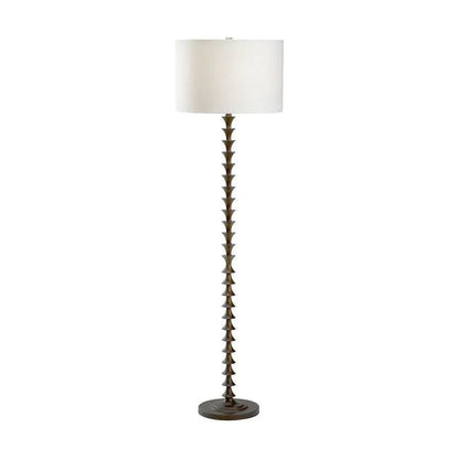 Verona Textured Steel Floor Lamp-Floor Lamps-Chelsea House-LOOMLAN