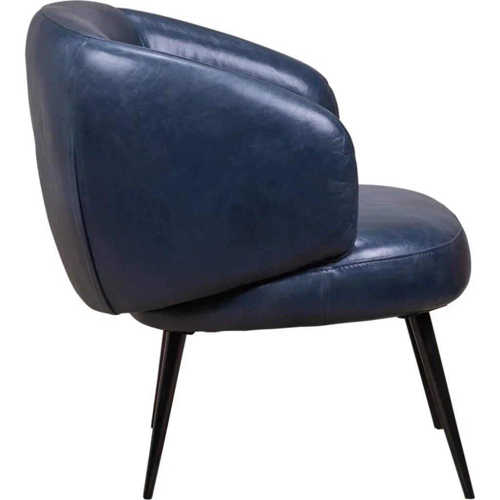 Versa Yukon Aesthetic Leather Chair - LOOMLAN - Olivia + Quinn - Club Chairs