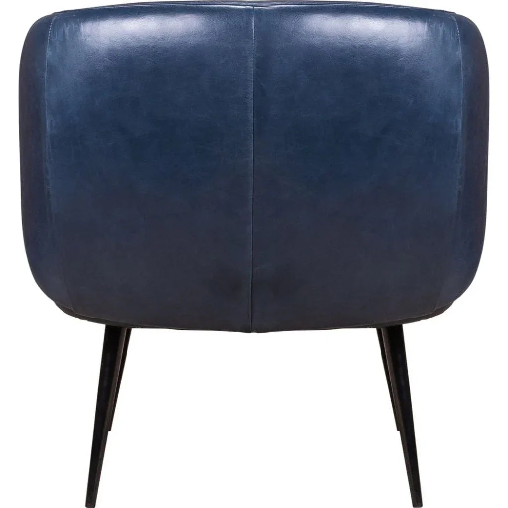 Versa Yukon Aesthetic Leather Chair - LOOMLAN - Olivia + Quinn - Club Chairs