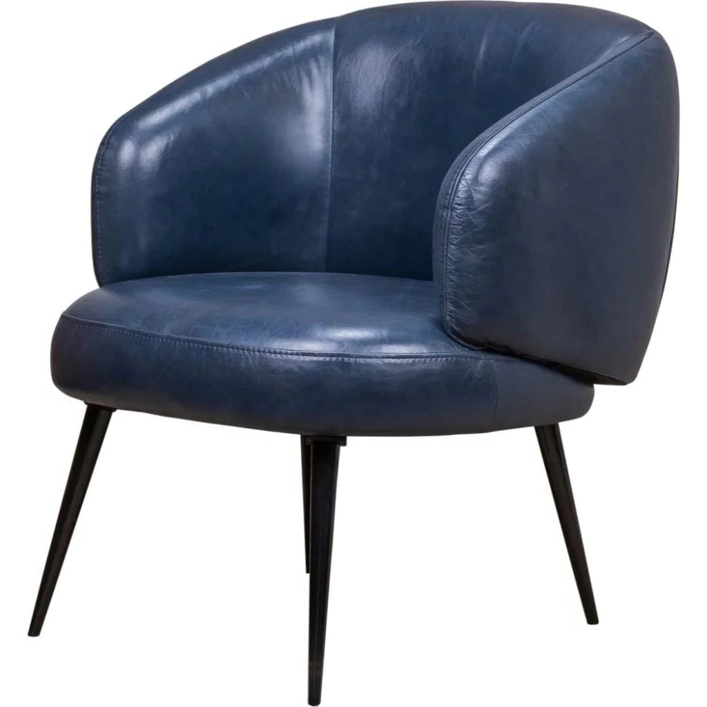 Versa Yukon Aesthetic Leather Chair - LOOMLAN - Olivia + Quinn - Club Chairs