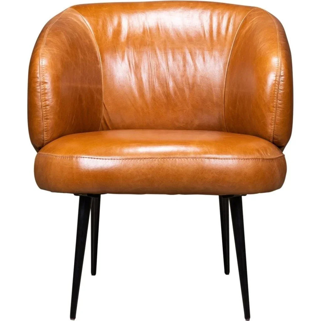 Versa Yukon Aesthetic Leather Chair - LOOMLAN - Olivia + Quinn - Club Chairs