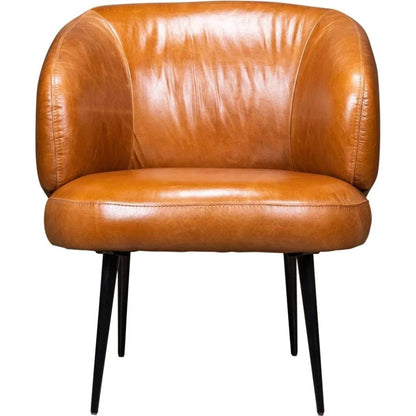 Versa Yukon Aesthetic Leather Chair - LOOMLAN - Olivia + Quinn - Club Chairs