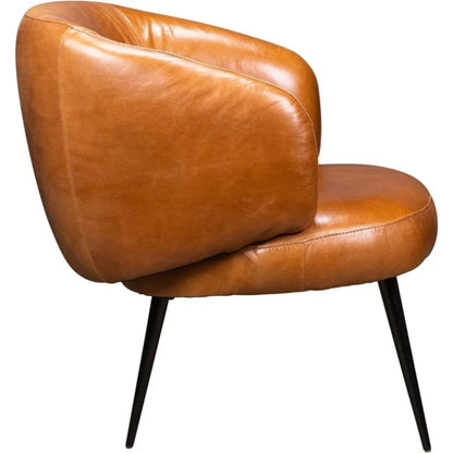 Versa Yukon Aesthetic Leather Chair - LOOMLAN - Olivia + Quinn - Club Chairs