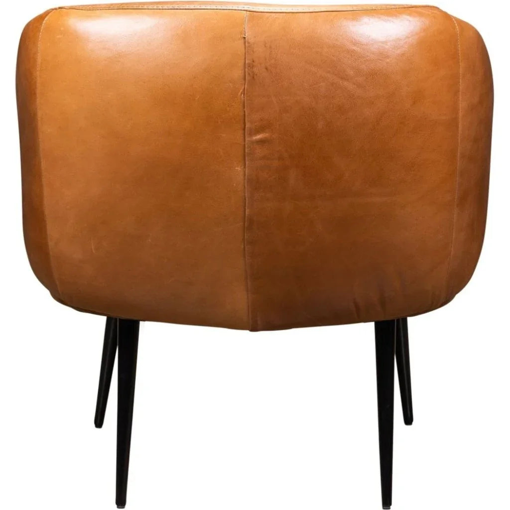 Versa Yukon Aesthetic Leather Chair - LOOMLAN - Olivia + Quinn - Club Chairs