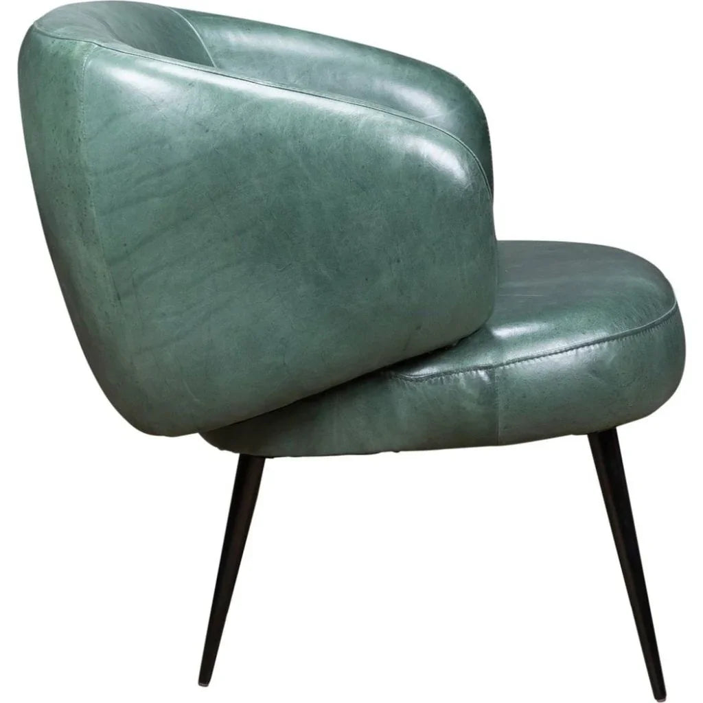 Versa Yukon Aesthetic Leather Chair - LOOMLAN - Olivia + Quinn - Club Chairs