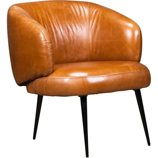 Versa Yukon Aesthetic Leather Chair - LOOMLAN - Olivia + Quinn - Club Chairs