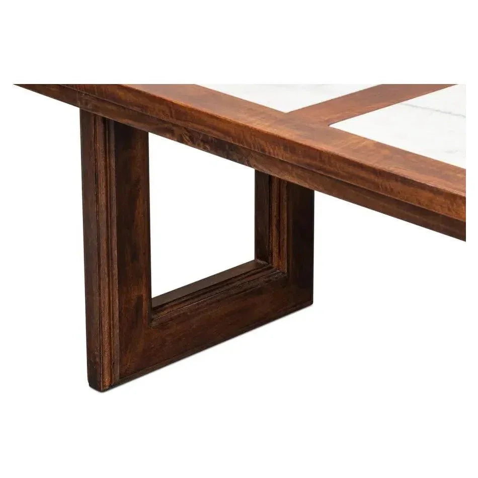 Versatilis Dining Table-Dining Tables-Sarreid-LOOMLAN