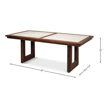 Versatilis Dining Table-Dining Tables-Sarreid-LOOMLAN