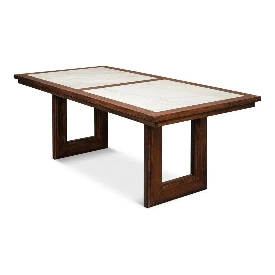 Versatilis Dining Table-Dining Tables-Sarreid-LOOMLAN