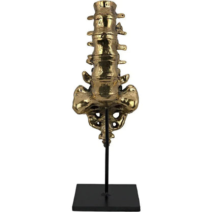 Vertebrae Antique Brass and Steel Sculpture - LOOMLAN - Noir - Statues & Sculptures