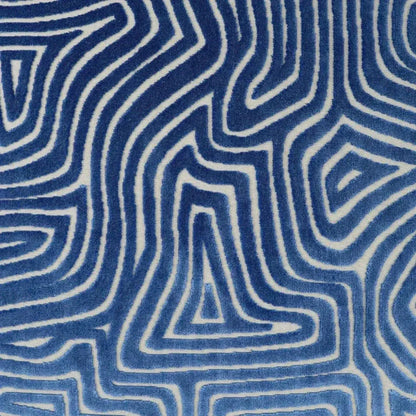 Vertigo Blue Abstract Blue Large Throw Pillow Insert - LOOMLAN - D.V. Kap - Throw Pillows