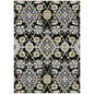 Vespera Black Washable Indoor-Outdoor Rug-Outdoor Rugs-LOOMLAN Rugs-2'6" x 3'10"-LOOMLAN