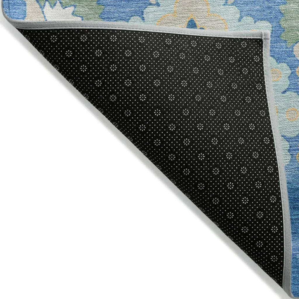 Vespera Blue Washable Indoor-Outdoor Rug-Outdoor Rugs-LOOMLAN Rugs-LOOMLAN