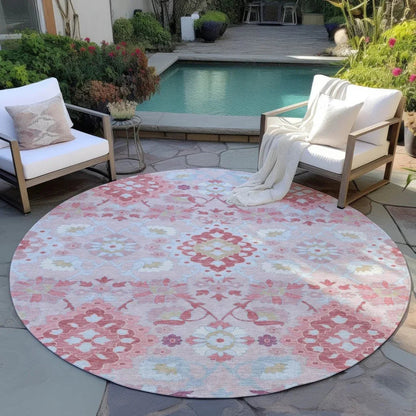 Vespera Blush Washable Indoor-Outdoor Rug-Outdoor Rugs-LOOMLAN Rugs-LOOMLAN