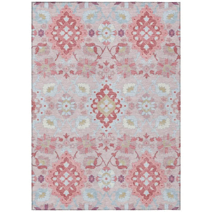 Vespera Blush Washable Indoor-Outdoor Rug-Outdoor Rugs-LOOMLAN Rugs-2'6" x 3'10"-LOOMLAN