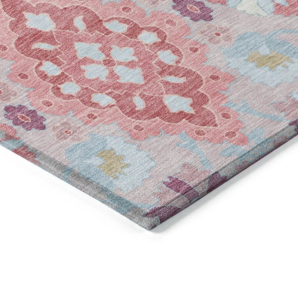 Vespera Blush Washable Indoor-Outdoor Rug-Outdoor Rugs-LOOMLAN Rugs-LOOMLAN