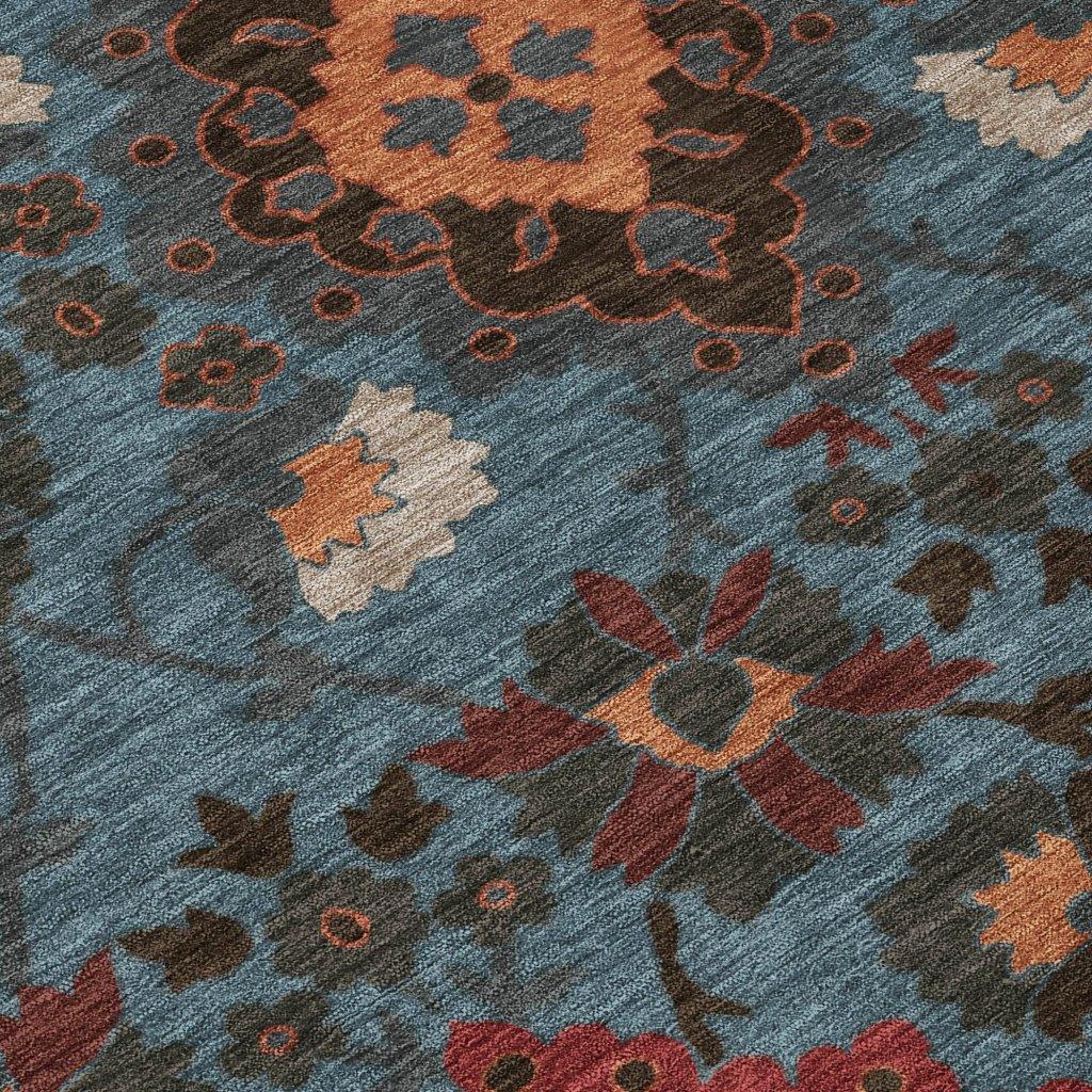 Vespera Denim Washable Indoor-Outdoor Rug-Outdoor Rugs-LOOMLAN Rugs-LOOMLAN