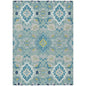 Vespera Teal Washable Indoor-Outdoor Rug-Outdoor Rugs-LOOMLAN Rugs-2'6" x 3'10"-LOOMLAN
