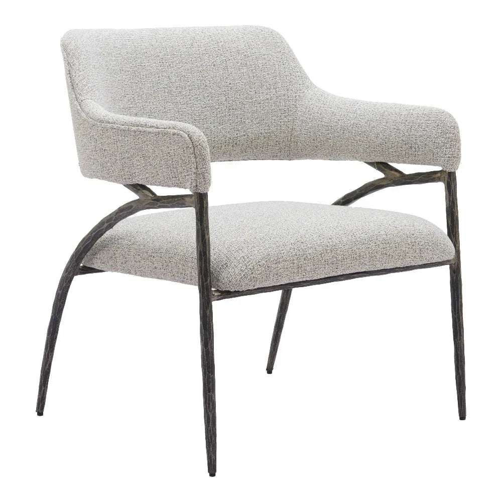 Vesterboro Wood & Steel Gray Accent Arm Chair - LOOMLAN - Zuo Modern - Accent Chairs
