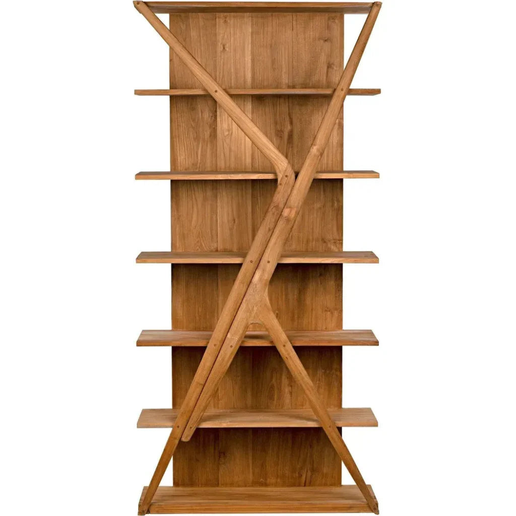 Vetra Teak Wood Bookcase